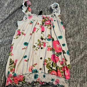 Weavers floral tank small